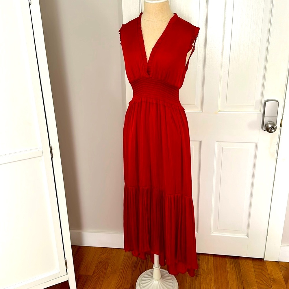 Banana Republic red sleeveless dress